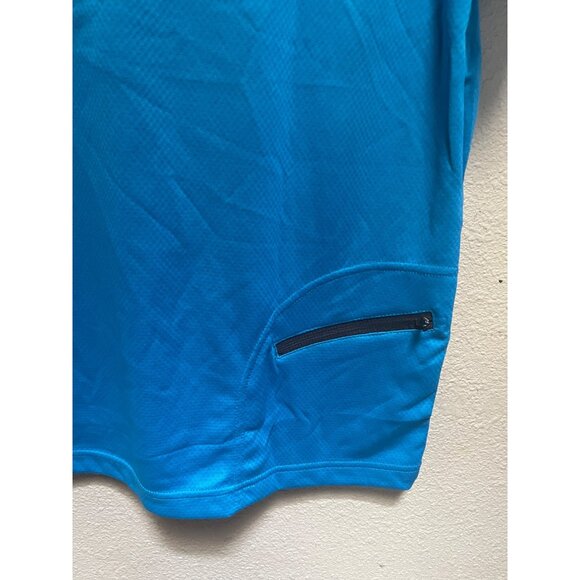 North End Sport Mens Electric Blue Polo Shirt L Moisture Wicking Antimicrobial - Picture 11 of 12